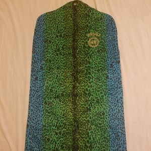 Versace H&M Leopard Pattern Garment Bag Satin